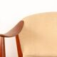 2 Scandinavian armchairs in teak and fabric, new Tyrol model, Gerhard Berg.