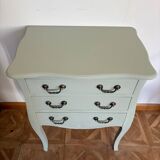 Commode arbalète verte céladon
