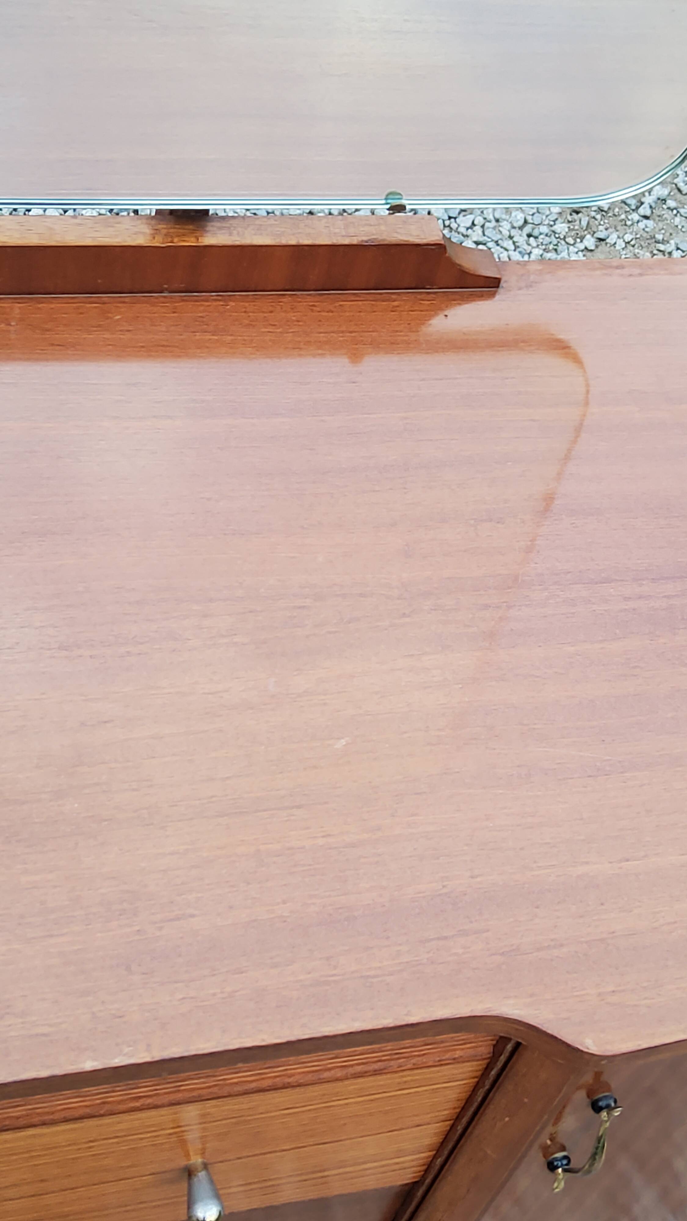 Vintage 1960s mahogany dressing table chest of drawers