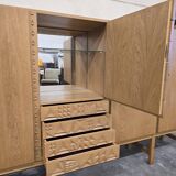 XL vintage mid-height wardrobe with brutalist accents