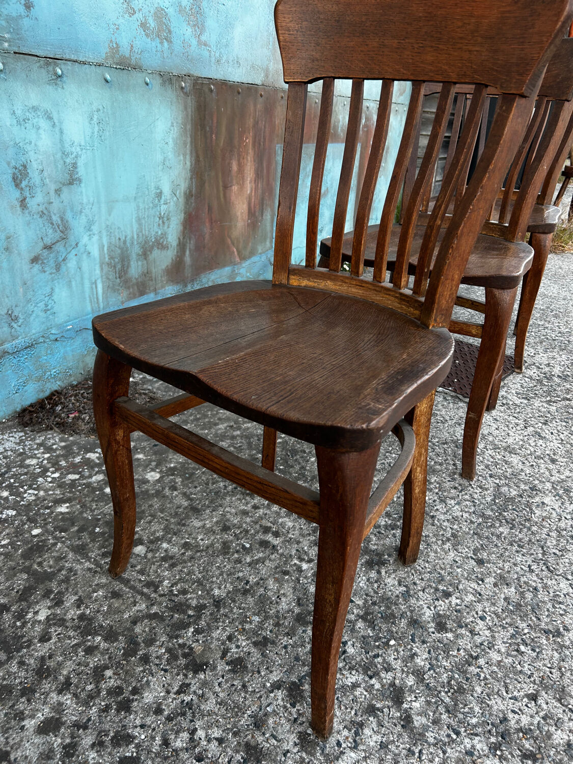 Maurice Lacour solid oak chair