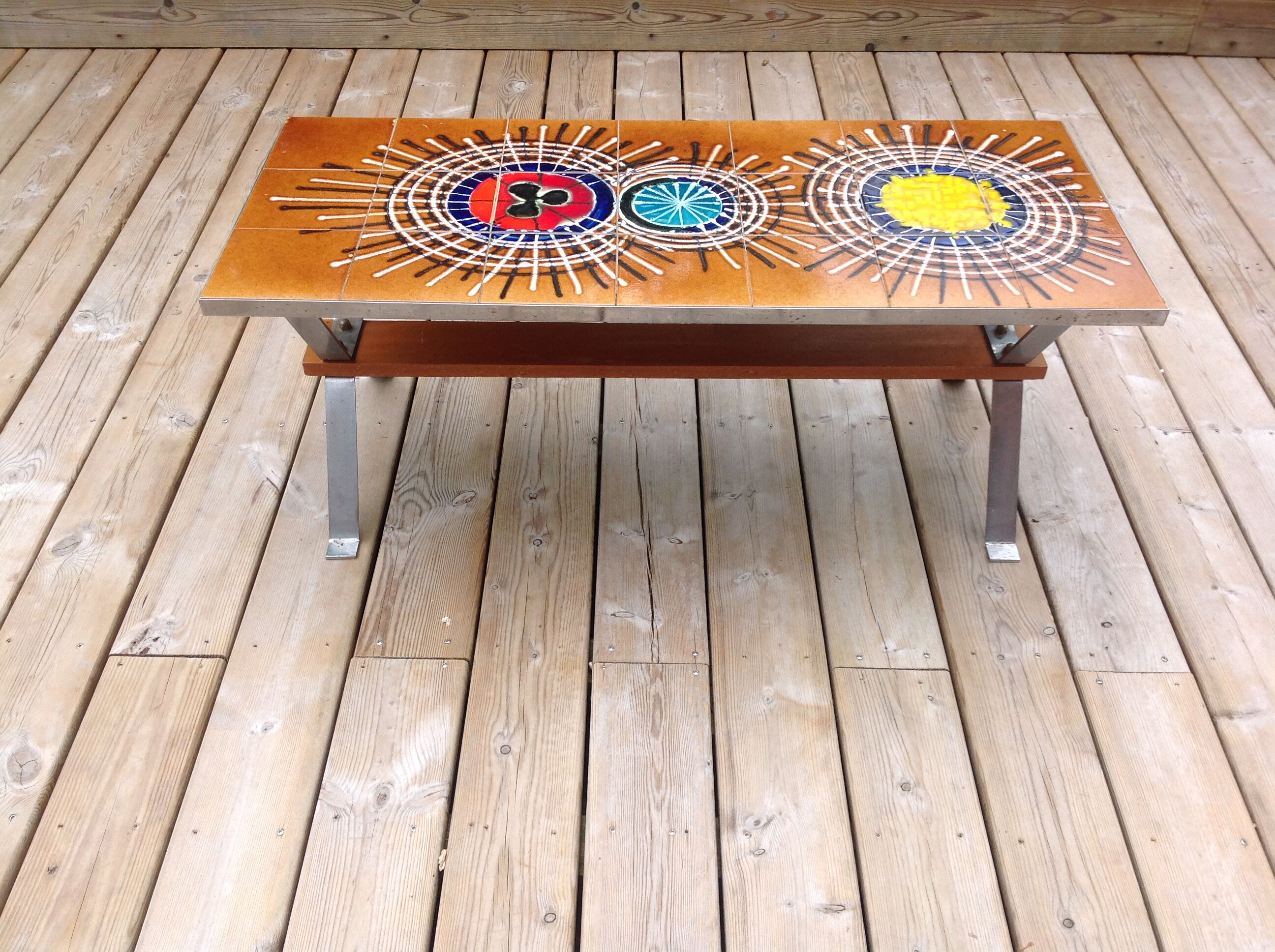 Vintage ceramic coffee table