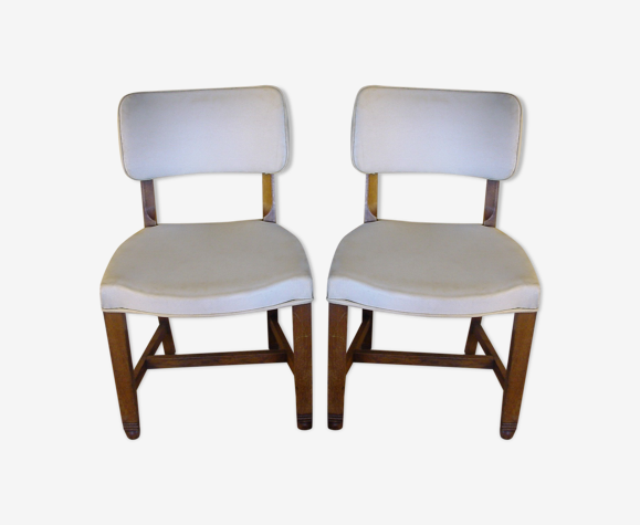 Paire de chaises art deco