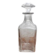 Chiseled glass liquor carafe, vintage, 1950s
