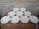 9 old flat plates in Salins ironstone model Nénuphar 24.5cm