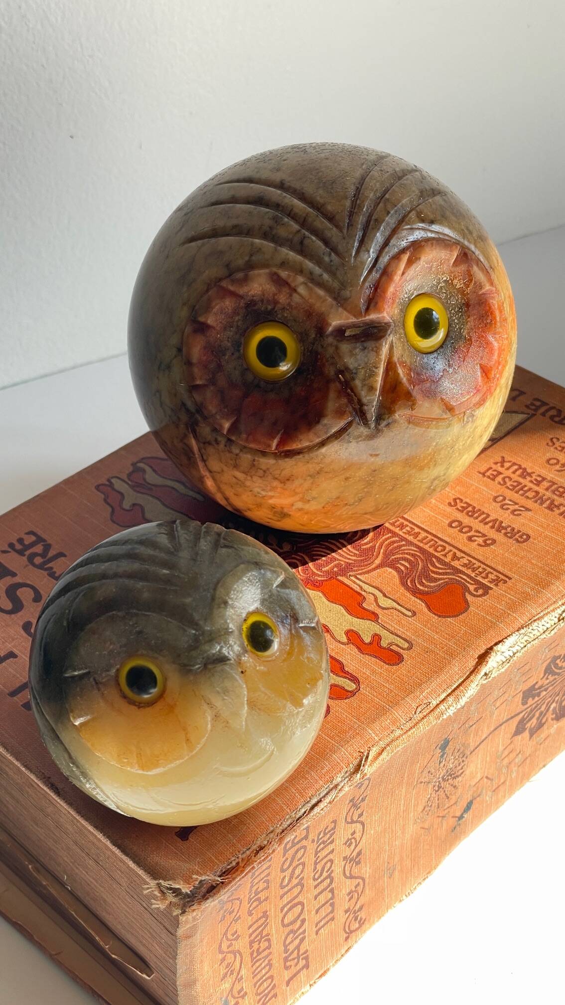 SERRE-LIVRES en Marbre VINTAGE