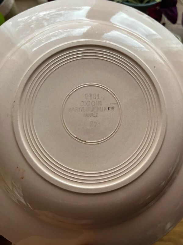 Deep plates earthenware Digoin Sarreguemines