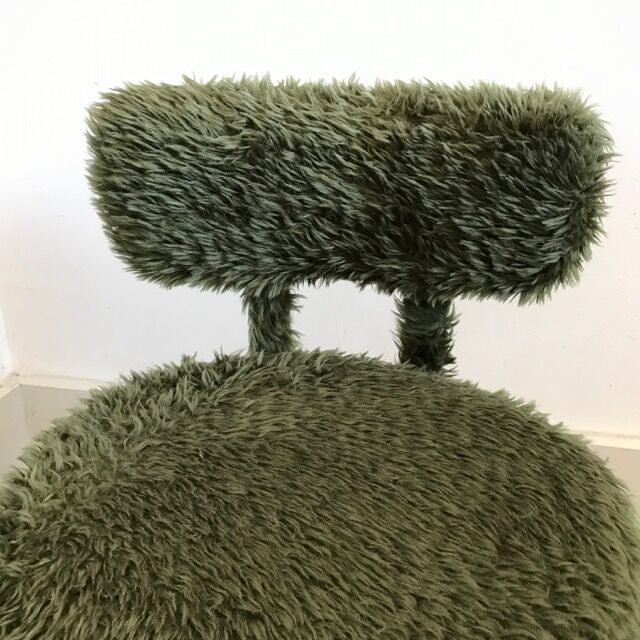 Chaise moumoute Pelfran verte
