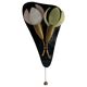 Simple plexiglass and brass wall light, Flower Design, mid-century by Geru, 1960s, Germany.