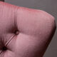 Fauteuil crapaud rose poudré