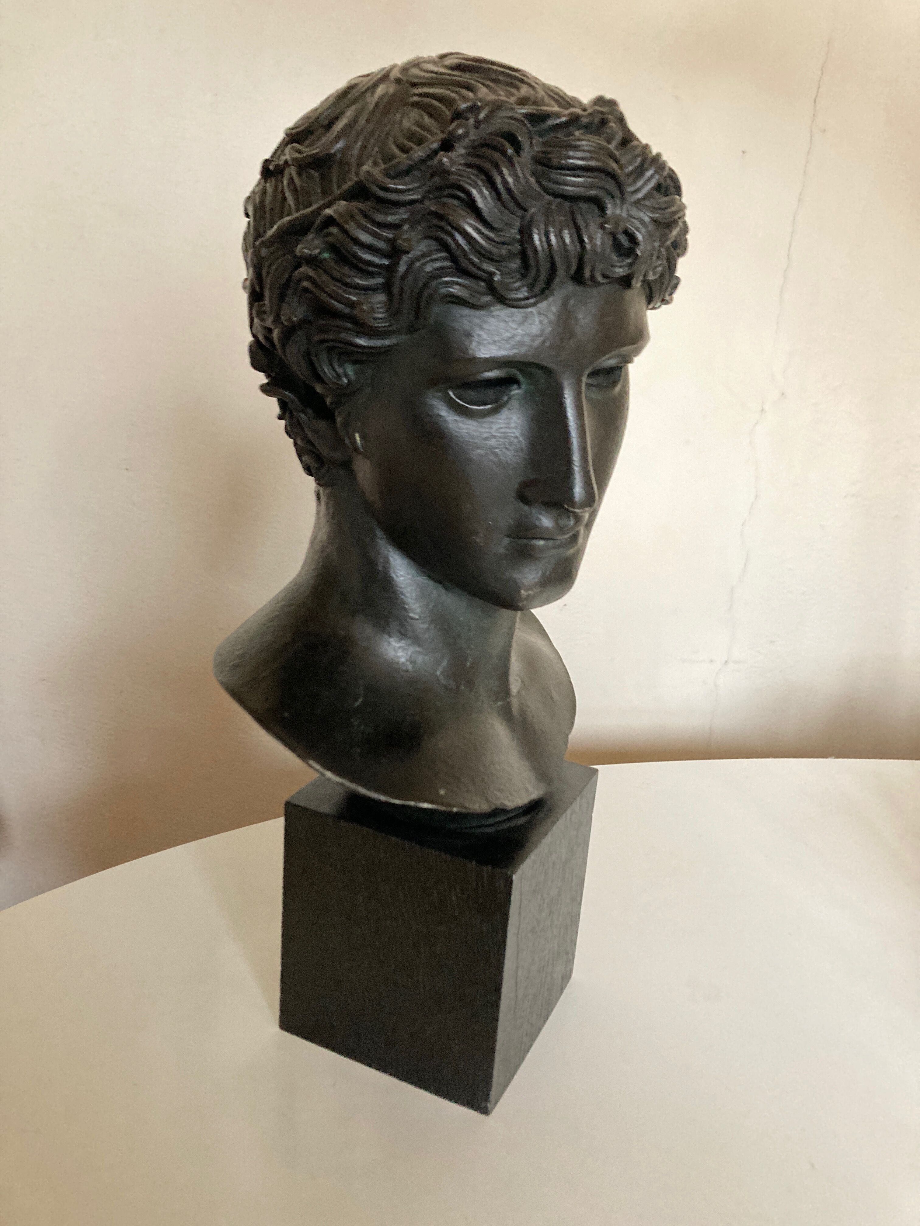 Athlete's head winner Greco Roman antiquities Louvre Museum