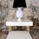 Large ceramic pineapple lamp base, Italy, 1980s