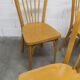 Set of 4 Baumann bistro chairs model 153 stamped 1981.