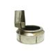 Match holder with ashtray, Art Nouveau, silver-plated brass, Austria, early 20th century