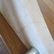 Lampadaire arc Guzzini alu chrome travertin