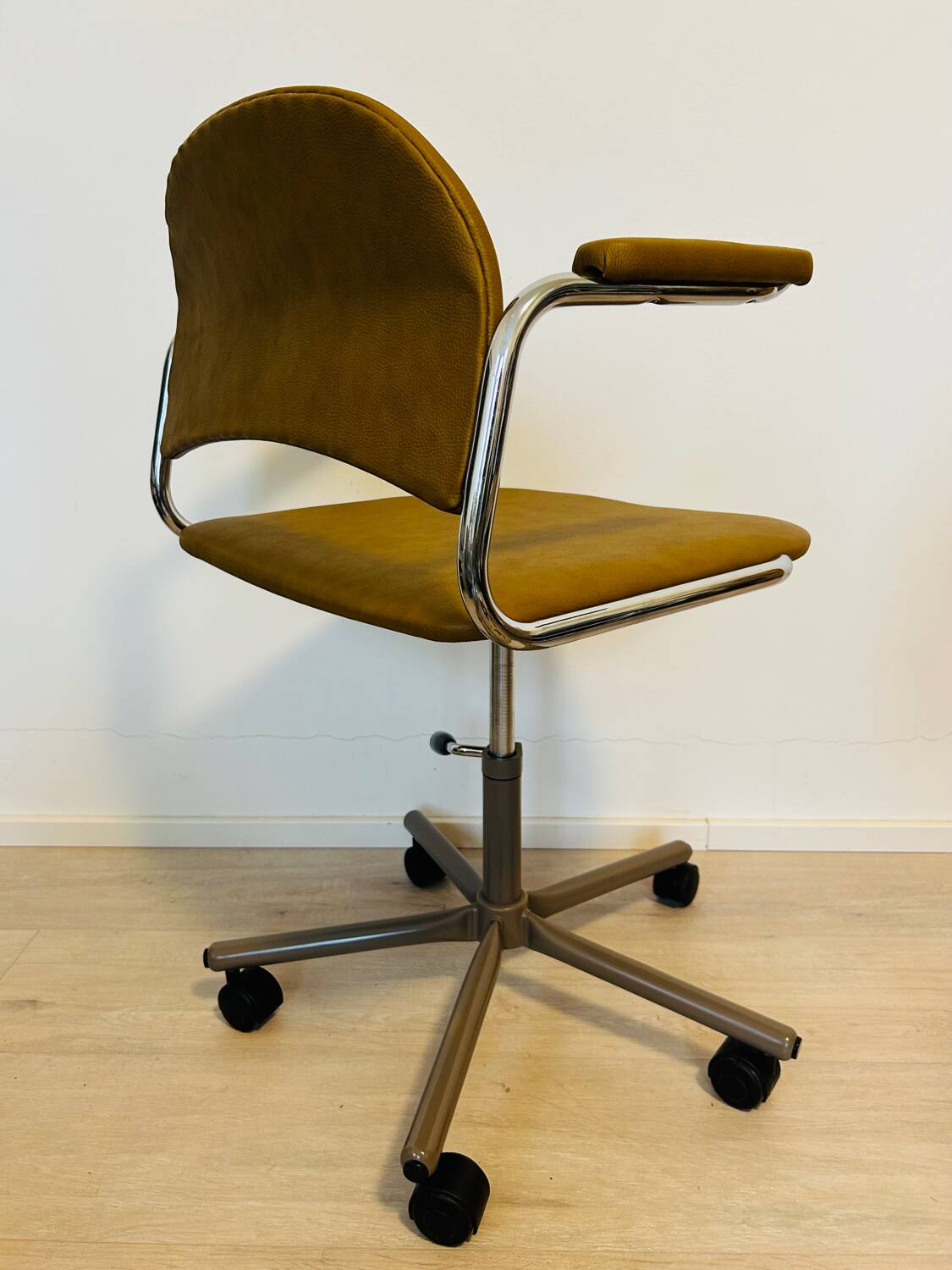 Vintage Mustard Office Chair by Kovona from Czechoslovakia 1970’s