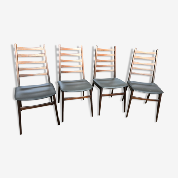 Suite of 4 Scandinavian chairs
