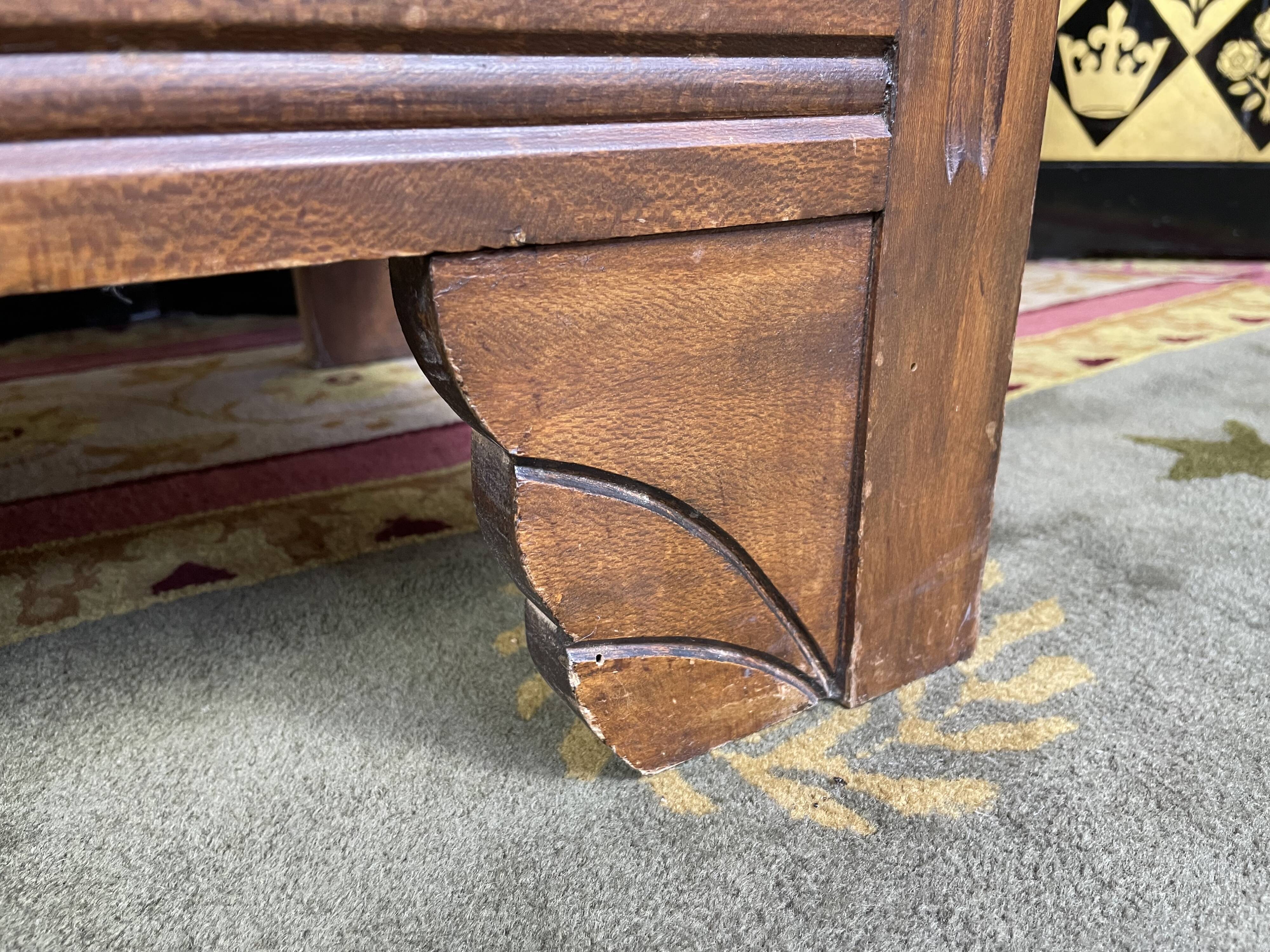 Chest of drawers Art Deco period beech tinted and veined marble