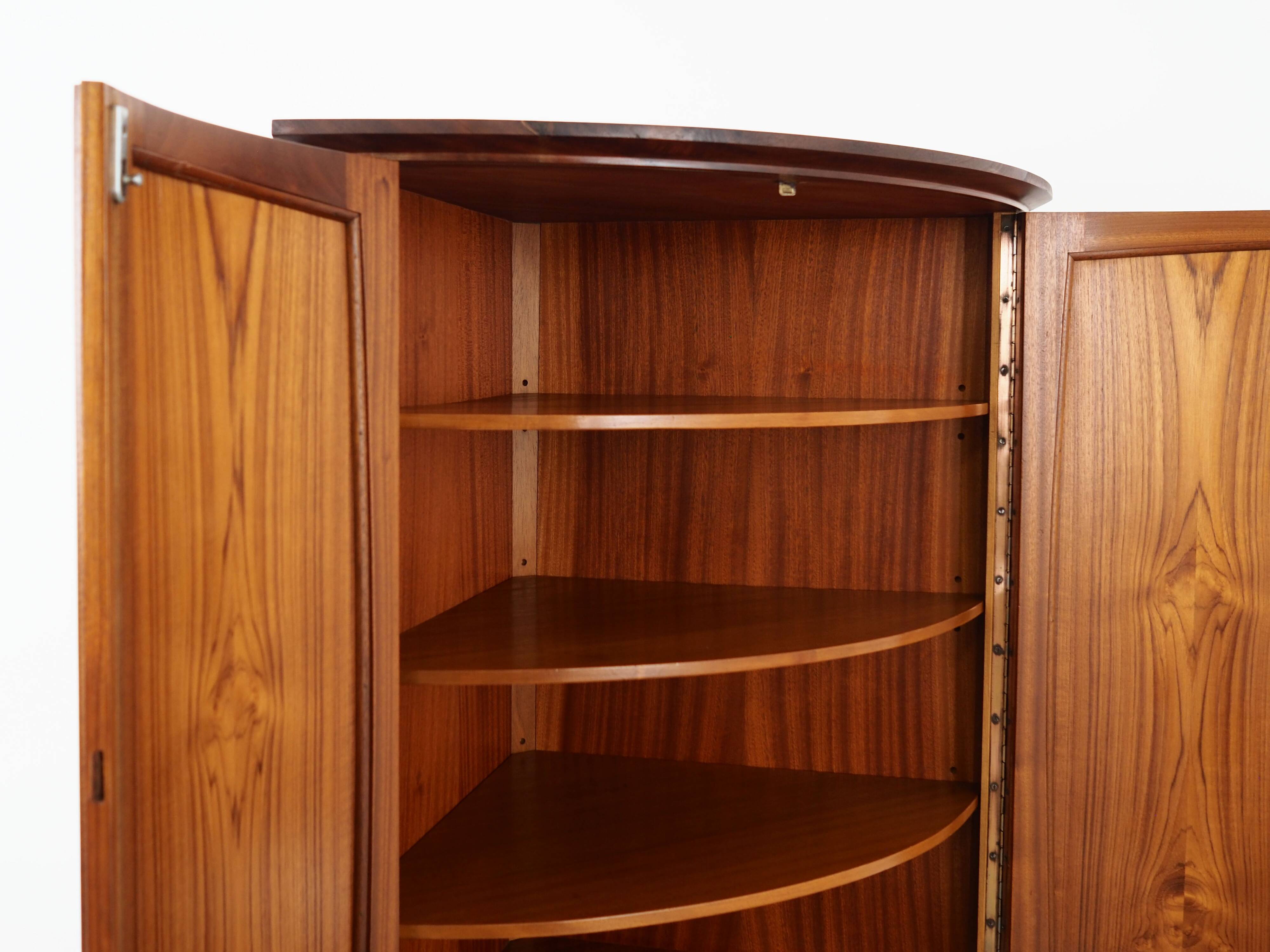 Meuble d'angle en teck, années 1970, design danois, fabrication : Danemark