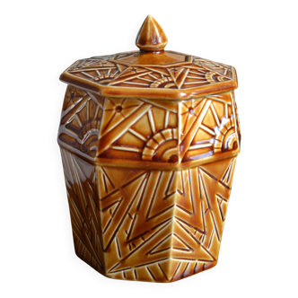 Petit pot Faïencerie d'Onnaing  d'époque Art Déco