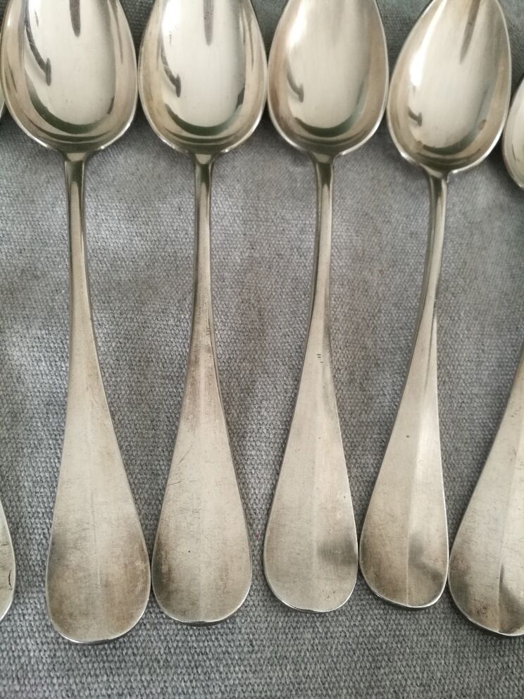 Set of christofle spoons and forks