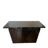 Contemporary black lacquered sideboard