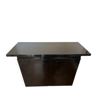 Contemporary black lacquered sideboard