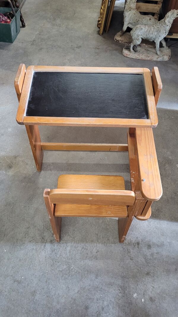 Bureau à système pliant pour enfant , vintage 1970