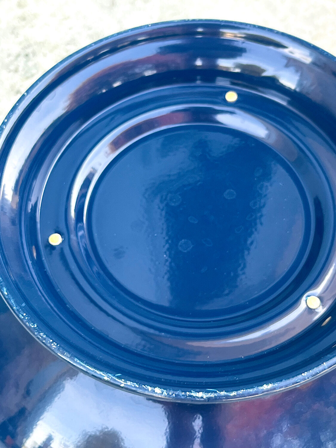 Large Nicolas Feuillatte Blue Champagne Ice Bucket Bowl, Signed