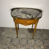 Kidney table transition style, side cabinet small chest of drawers.
