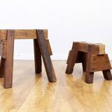 Pair of antique trestles