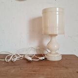 Old alabaster lamp cream color