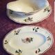 Set of 1 sauceboat and 1 dish, Sarreguemines Agreste