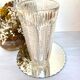 Vintage chiseled glass vase