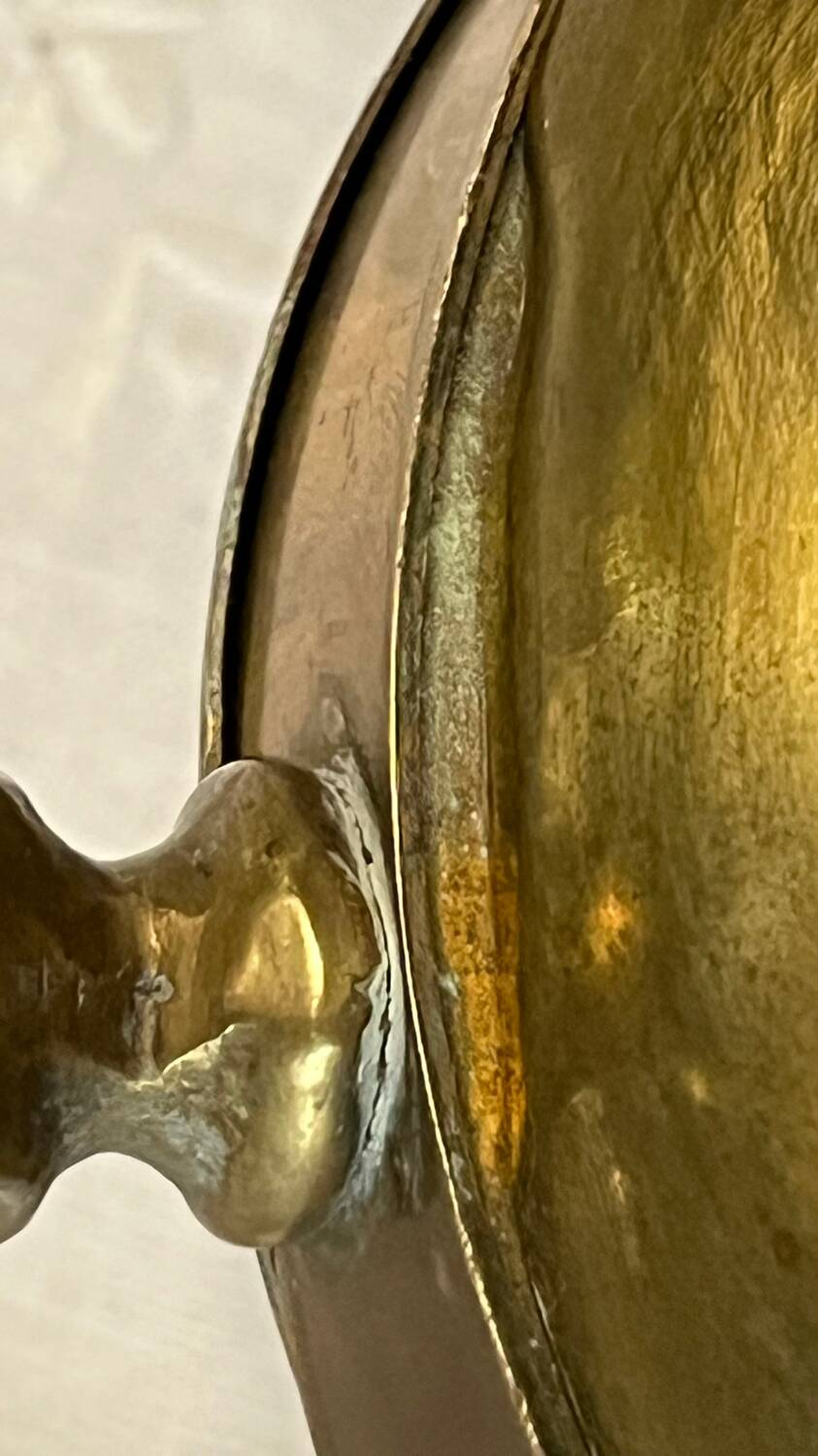 Vintage 6-arm copper chandelier