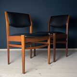 Mid-century dining chair set, Italy, 1970s