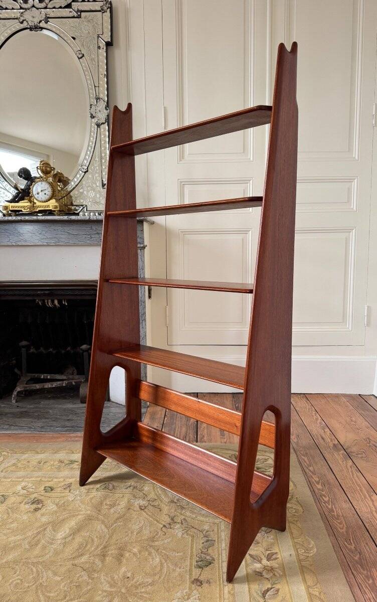 1950s Pierre Cruège Mahogany Bookcase - 20th Century