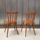 Pair of bistro chairs with bars