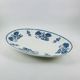 Oval Plate / Serving Dish Terre de Fer Sarreguemines model 1900 blue