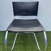 Pair of MR 10 chairs with Mies Van der Rohe laces, Knoll International