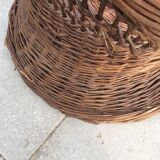 Wicker basket armchairs
