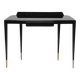 Mid-Century Brass, Wood and Glass Console in the style of Gio Ponti, 1950s