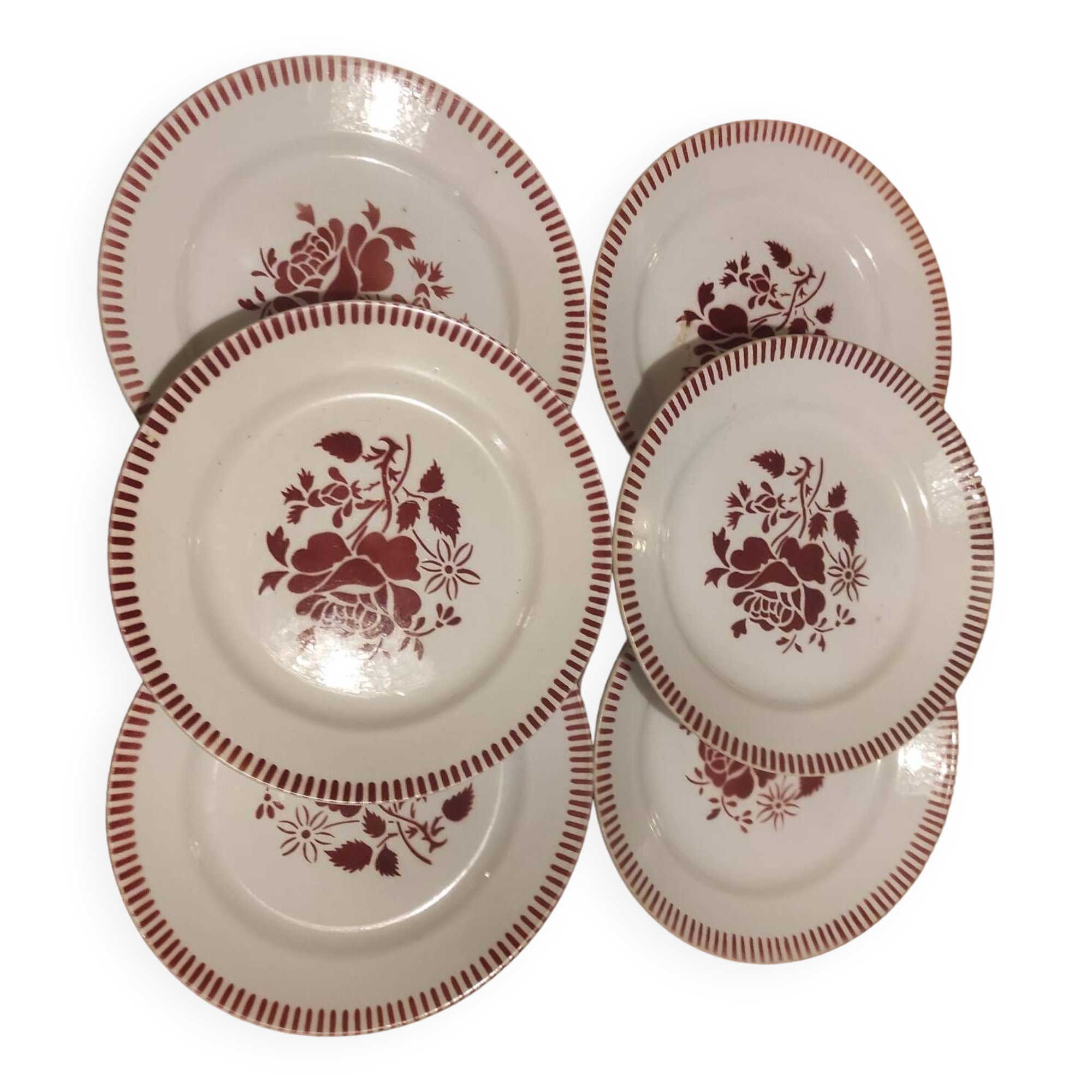 6 Lunéville plates 22 cm