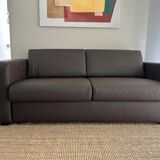 Sofá cama 3 plazas en piel