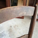 Low straw chair called "nurse"