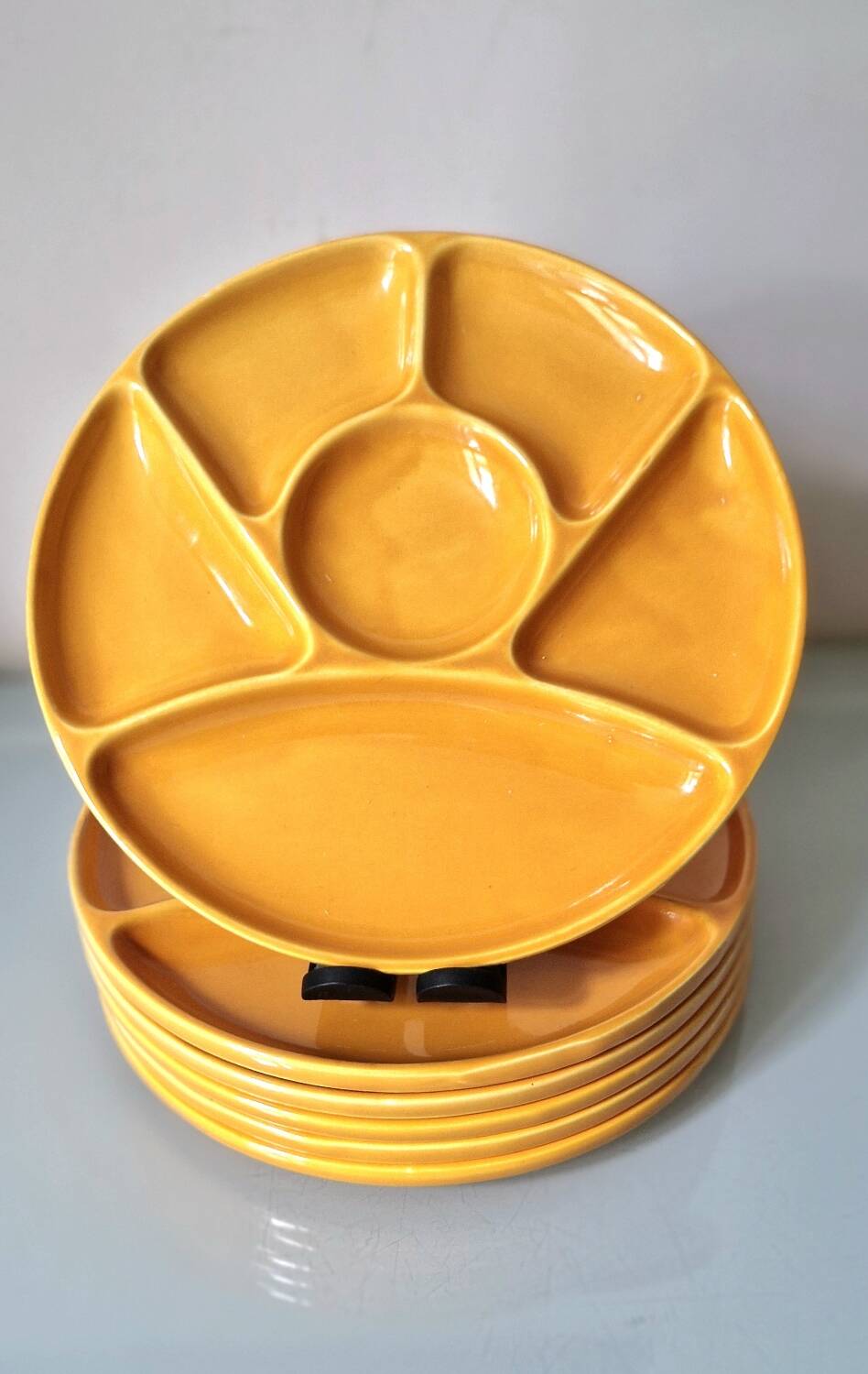 Fondue set in Gien earthenware