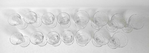 Service verres à eau + 8 verres à vin Années 50