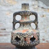 Vintage XL West Germany Lamp Base, Fat Lava Lamp, Ceramic Floor Lamp