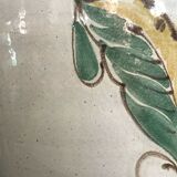 Vietnam vase of pansue shape in enamelled sandstone of bien hoa celadon flora early xx