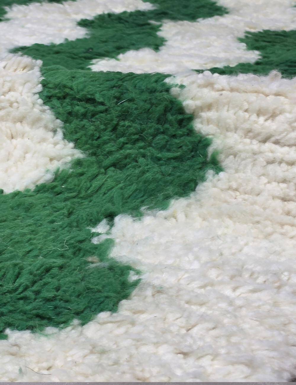 Contemporary Green Carpet - 307 x 252 cm